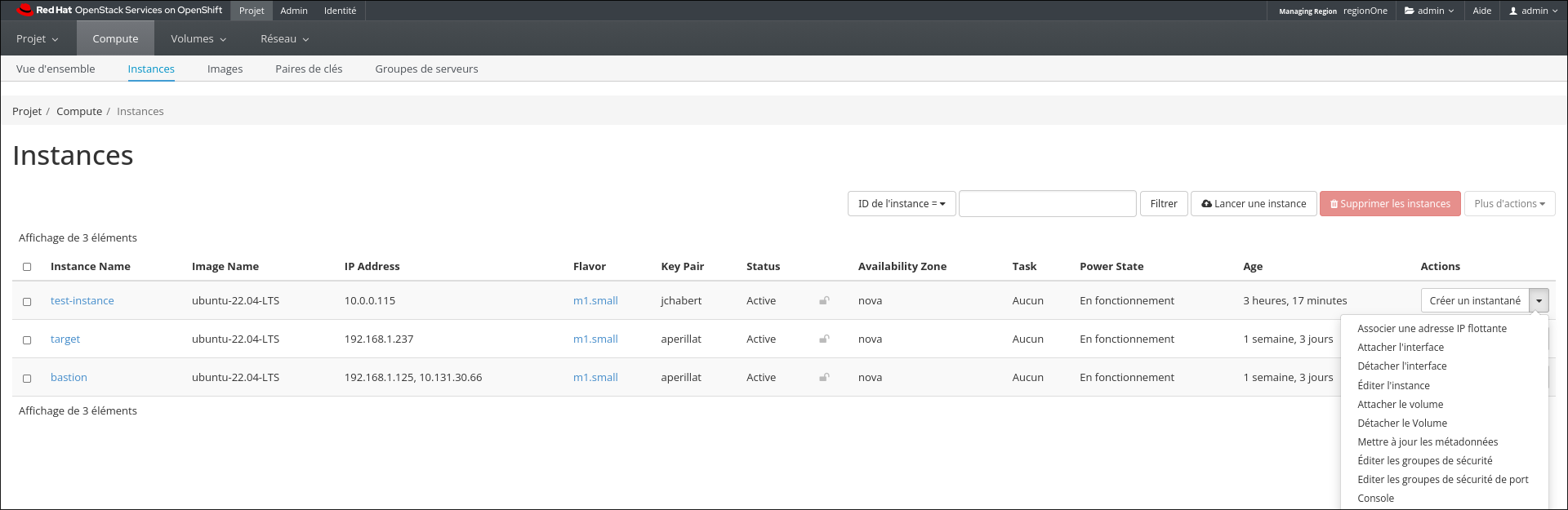 instance secgroup
