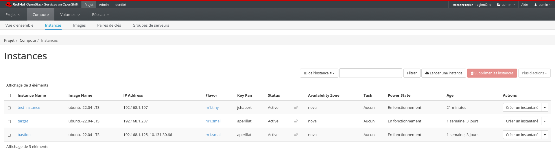 instance secgroup