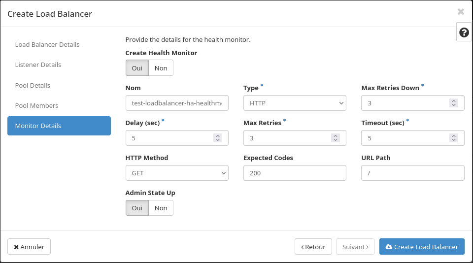 create loadbalancer