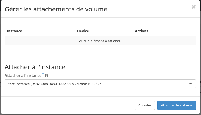 attach volumes